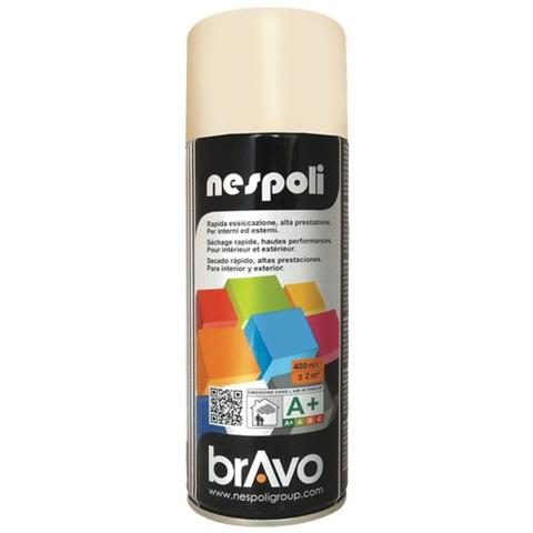 Smalto Spray Acrilico Rapida Essicazione Avorio - Ral 1015 Lucida 400 Ml Bravo - Foto 1