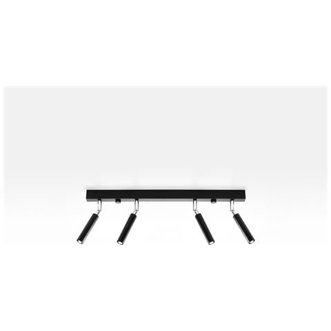 Applique Da Soffitto Eyetech 4 Nero 600x230x30 Mm Acciaio - Foto 1
