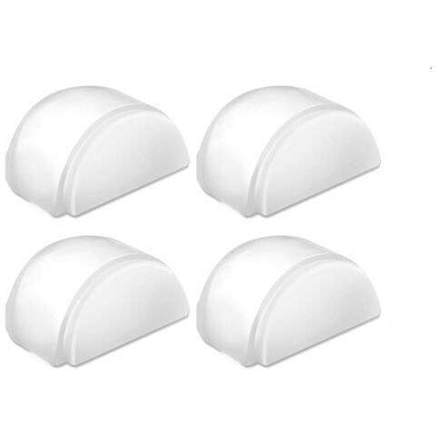 Fermaporta Rotondo Autoadesivo, Confezione Da 4 Transparent - Foto 1