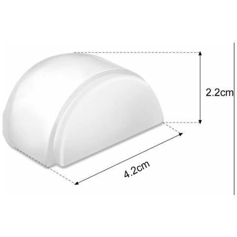 Fermaporta Rotondo Autoadesivo, Confezione Da 4 Transparent - Foto 5