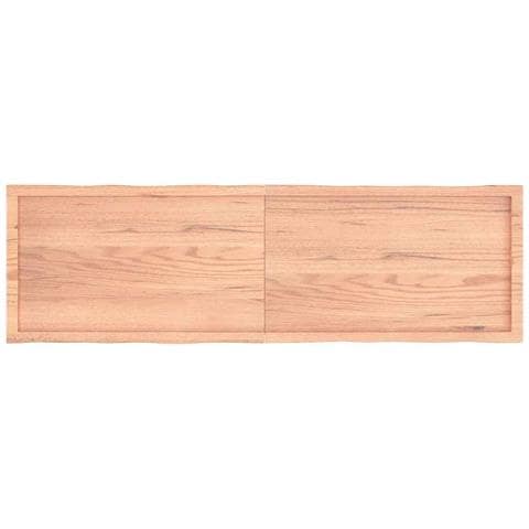 Piano Tavolo Marrone Chiaro 180x50x (2-6) cm Rovere Non Trattato - Foto 9