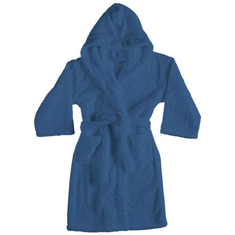 Accappatoio Con Cappuccio In Morbida Spugna Mod. Sophie Tinta Unita Vari Colori Xxxl Nautical Blue - Foto 1