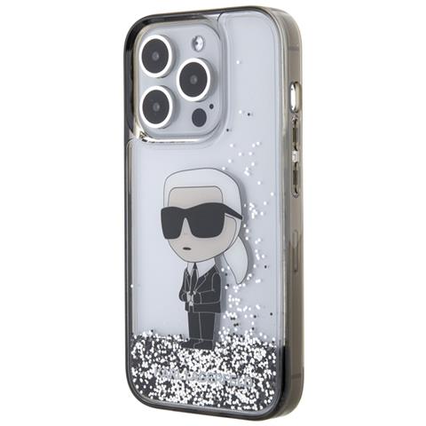 Cover Per Iphone 15 Pro Floating Ikonik Glitter, Argento - Foto 1