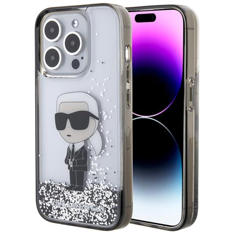 Cover Per Iphone 15 Pro Floating Ikonik Glitter, Argento - Foto 2