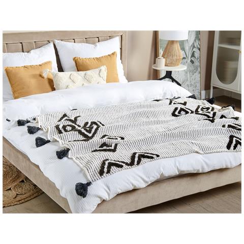 Coperta Saatli 130 X 150 Cm Bianco - Foto 1