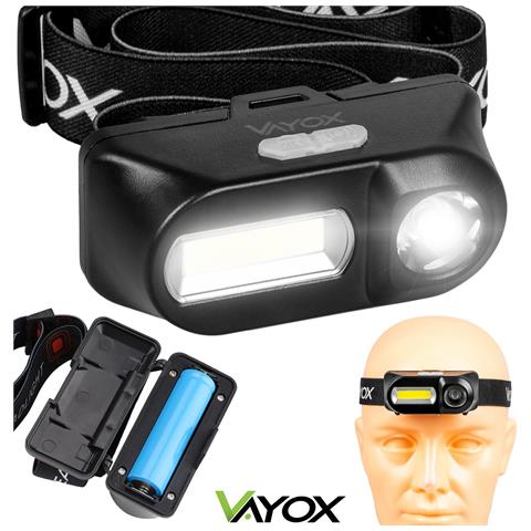 Lampada Frontale Ricaricabile Xpe + Cob Va0175 - Foto 1