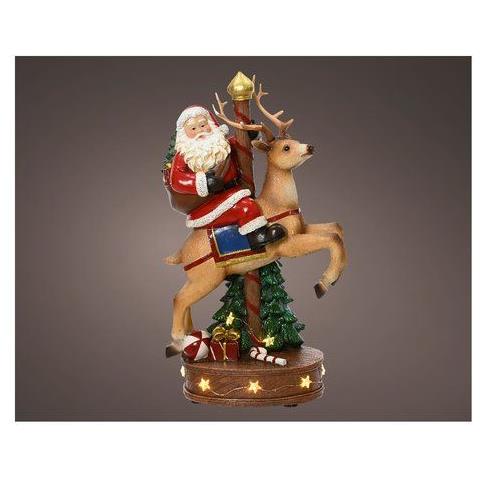 Decoro 487282 Babbo Natale Su Renna - Foto 1