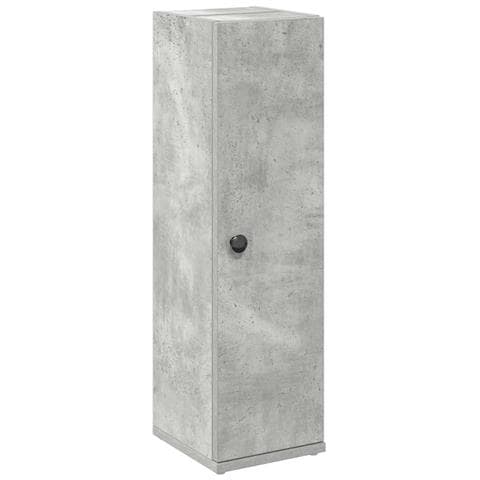 Mobile Da Bagno Con Portarotolo Grigio Cemento 20,5x22x72 Cm - Foto 2