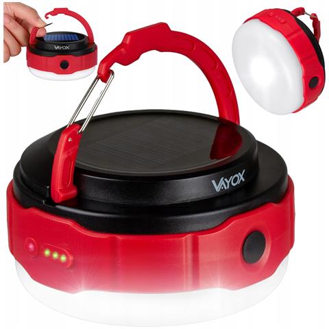 Torcia Da Campeggio Ricaricabile Da 500 Lm Con Energia Solare Va0100 Vayox - Foto 1