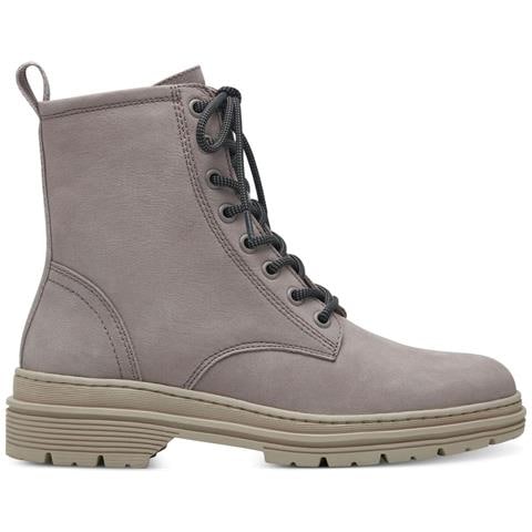 Taupe Casual Closed Booties Stivaletti Pelle Scarpe Donna Beige Eu 37, 1-25230-41 341 - Foto 2