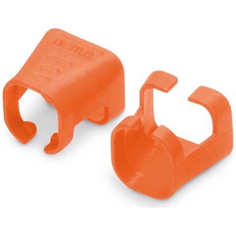 Digitus A-CC-O, Clip di codifica a colori, Arancione, Cloruro di polivinile (PVC), Cat5e/6, 100 pz, 100 mm - Foto 2