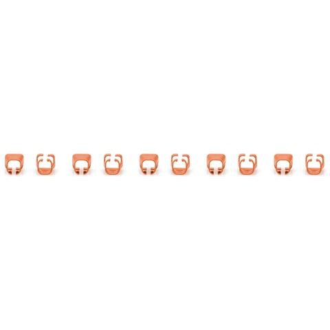 Digitus A-CC-O, Clip di codifica a colori, Arancione, Cloruro di polivinile (PVC), Cat5e/6, 100 pz, 100 mm - Foto 5
