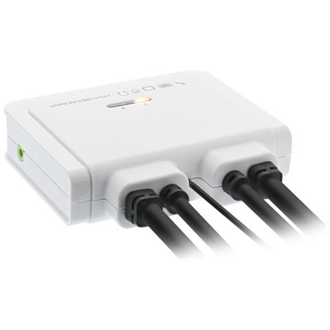 KVM Switch, 2 porte, HDMI, 4K Ultra HD, Audio, all-in-one - Foto 2