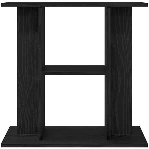 Supporto Acquario 60x30x60 cm Legno Multistrato Rovere Nero - Foto 2