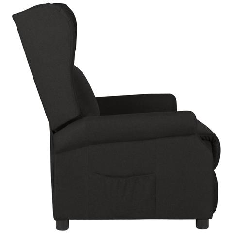 Poltrona Reclinabile In Tessuto Nero - Foto 3