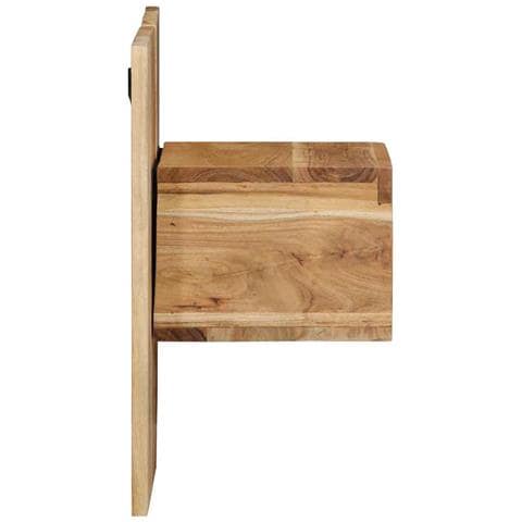 Comodino 50x27x50 Cm In Legno Massello Di Acacia - Foto 3