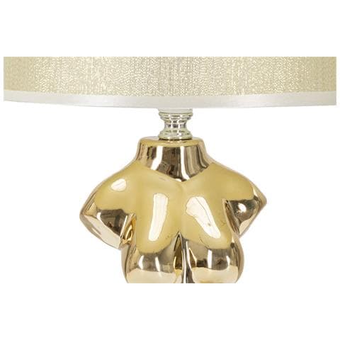 Lampada Da Tavolo Donna 1 - Oro - Ceramica - 25x25x42,5 Cm - Foto 2