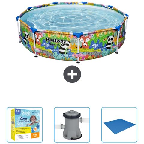 Piscina Fuori Terra - In Giro - 274x66 Cm - Multi - Include Accessori Coordinati Cb6 - Foto 1