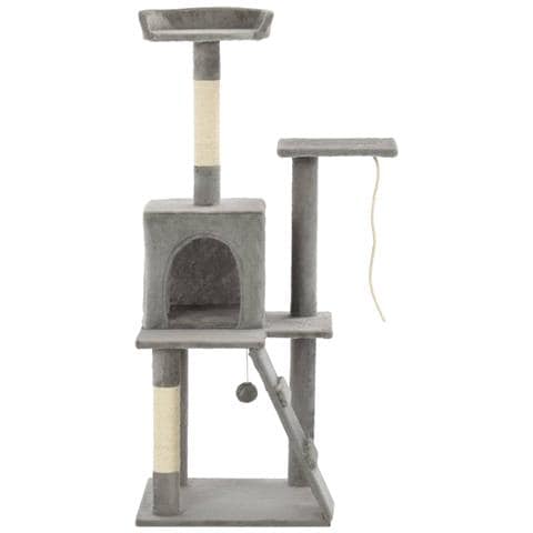 Lusso Casadino - Albero Per Gatti Con Tiragraffi In Sisal 120 Cm Grigio - Foto 1