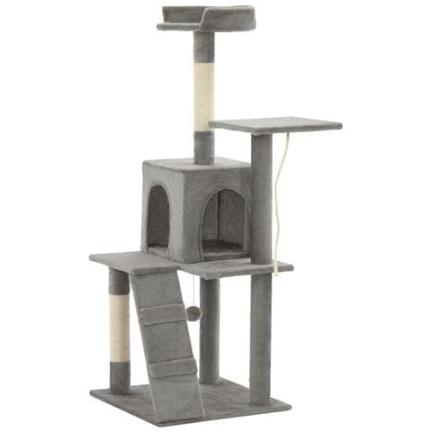 Lusso Casadino - Albero Per Gatti Con Tiragraffi In Sisal 120 Cm Grigio - Foto 2