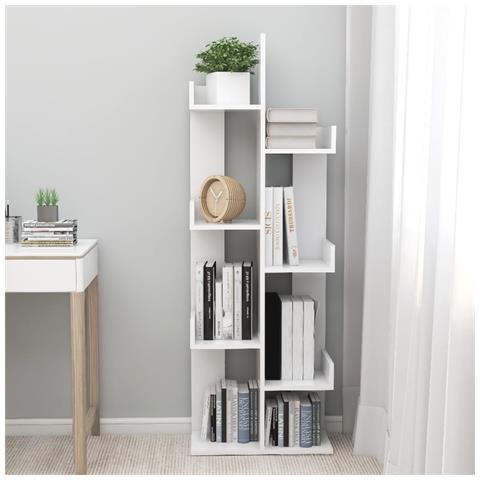 Lusso Casadino - Libreria Bianca 48x25,5x140 Cm In Truciolato - Foto 2