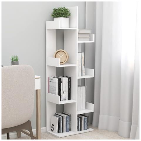 Lusso Casadino - Libreria Bianca 48x25,5x140 Cm In Truciolato - Foto 8