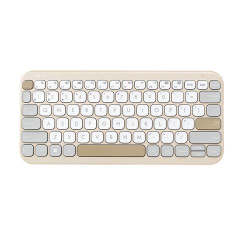 KW100 KEYBOARD /BG /UI / 80 tastiera Casa Bluetooth Beige, Avena - Foto 1