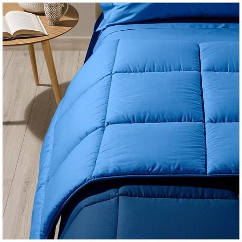 Trapunta Caleffi Bicolor In Cotone Colore Blu Misura Matrimoniale - Foto 4