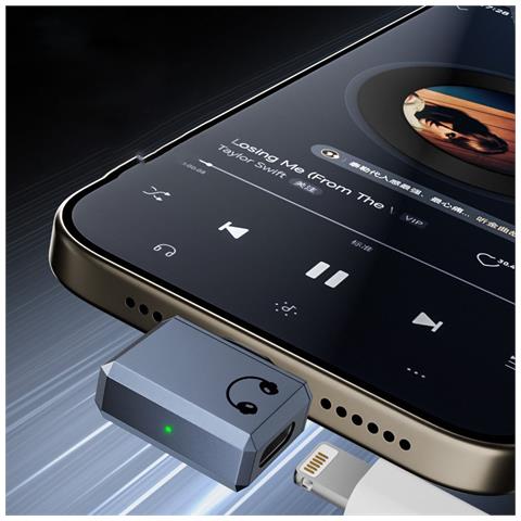 Adattatore Lighting Femmina A Usb-c Maschio Angolato Per Auricolari - Ascolto, Chiamate E Controllo Grey - Foto 7