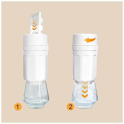 Ghiacciaia Con 3 Stampi Per Ghiaccio Da 10 Cubetti Ciascuno - Foto 2