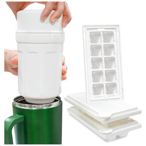 Ghiacciaia Con 3 Stampi Per Ghiaccio Da 10 Cubetti Ciascuno - Foto 1