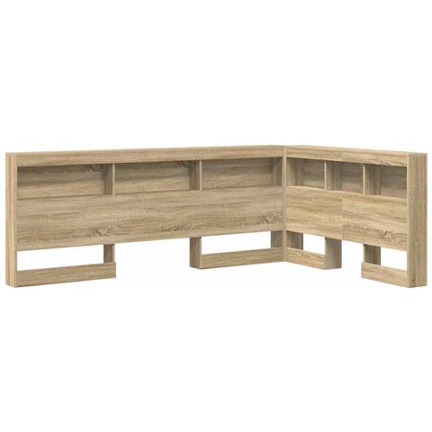 Testata contenitore rovere sonoma 120 cm Legno multistrato - Foto 1