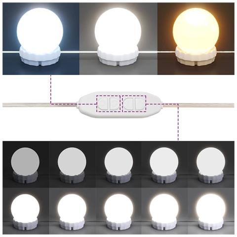 Toeletta con Luci LED Rovere Artigianale 96x40x142 cm - Foto 9