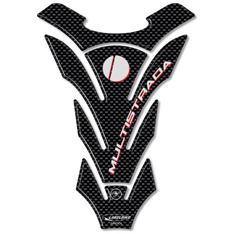 Paraserbatoio Adesivi 3d Carbonio Compatibili Moto Ducati Multistrada 620-1000-1100 - Foto 1