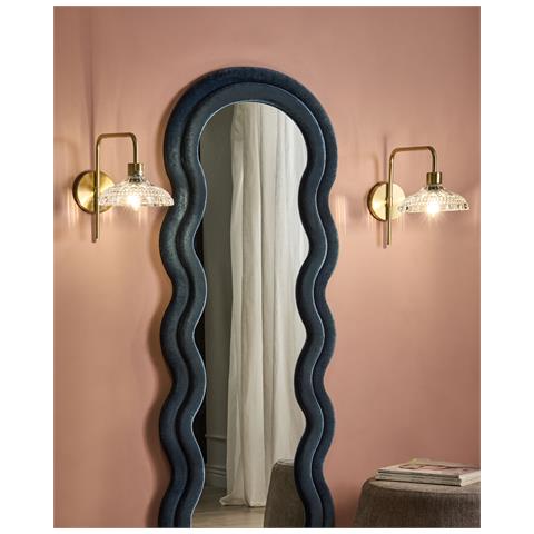 Set Di 2 Lampade Da Parete Molino Metallo Oro - Foto 1