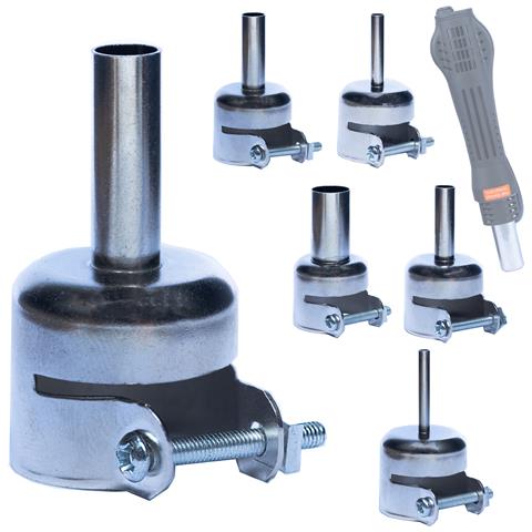 Set Di Ugelli Hot Air Per Stazione Saldante - Diametri 3, 4, 6, 7, 12mm | Compatibile Con, Yihua, Wep | Montaggio Regolabile - Foto 1