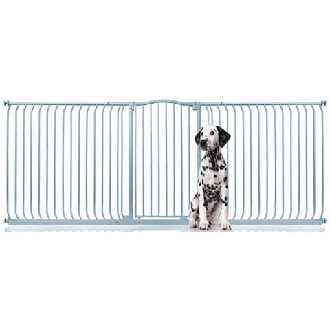 Bettacare Cancelletto Per Cani Extra Alto Con Parte Superiore Incurvata, 271cm - 280cm, Grigio Opaco, Extra Alto 100cm In Altezza - Foto 1