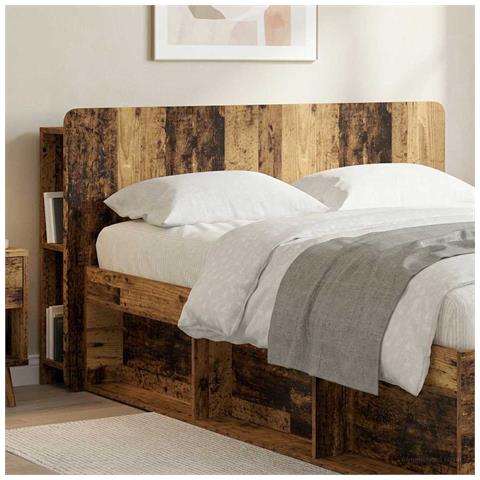 Testata del letto Legno antico Legno ingegnerizzato - Foto 8
