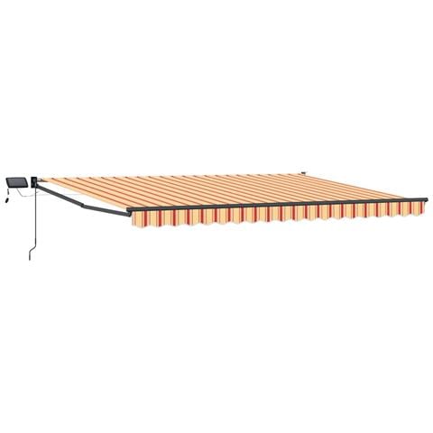 Tenda retrattile manuale con LED Multicolore 5 x 3 m - Foto 1