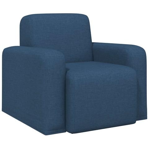Poltrona Blu Tessuto - Foto 1