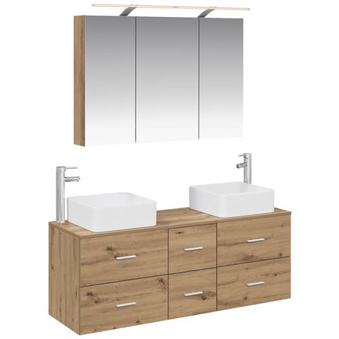 Set di mobili per il bagno 4 pcs Rovere Artigianale - Foto 1