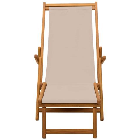 Lettino prendisole pieghevole 2 pcs 3 Posizione Beige - Foto 10