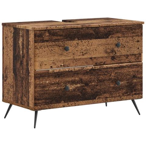 Armadio per Lavabo da Bagno BREDA Legno antico 82 x 41 x 59 cm - Foto 1