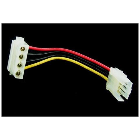 cavo adattatore alimentazione interna da alimentatore atx 3,5" (floppy) a 5,25" 4pin (hdddvd) , 6cm - Foto 4
