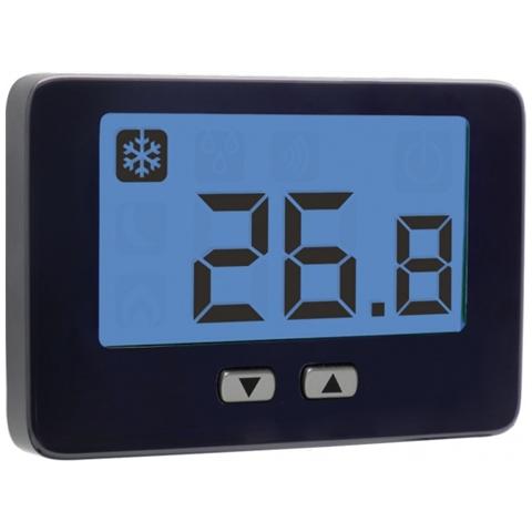 Termostato Elettronico Da Parete Lcd Thalos Key 230 Nero - Ve721700 - Foto 1