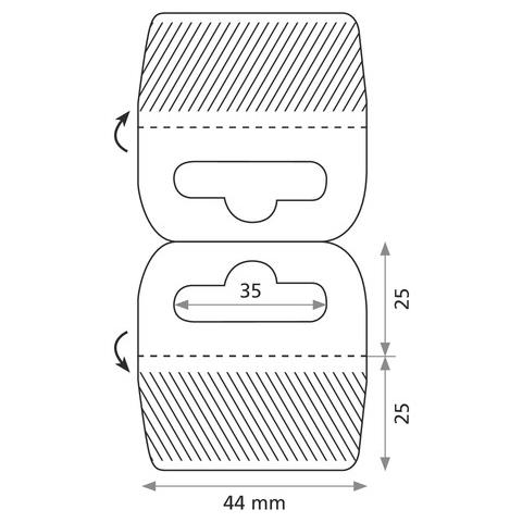 Conf. 100pz. asola-cavaliere Doppia Adesiva (max 110 - Foto 2