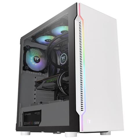 Case H200 TG Middle Tower ATX, micro ATX, Mini-ITX 2 Porta USB 3.2 Colore Bianco - Foto 1