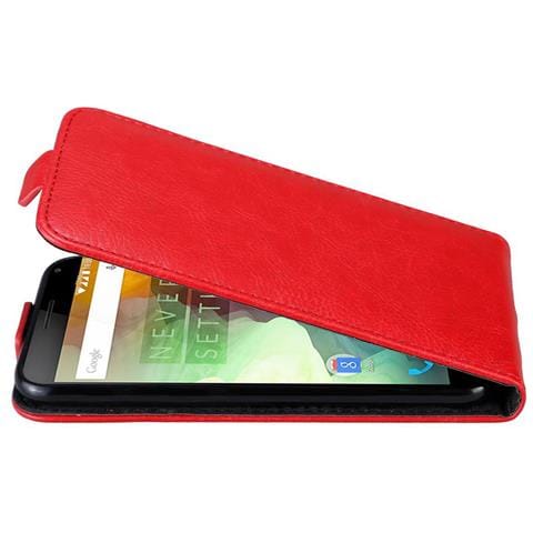 Custodia Compatibile Con Oneplus 2 In Rosso Mela - Coperchio Protettivo In Design Flip Con Chiusura Magnetica - Foto 11