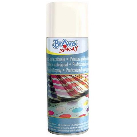 Smalto Spray Acrilico Rapida Essicazione Bianco - Ral 9010 Opaca 400 Ml Bravo - Foto 1