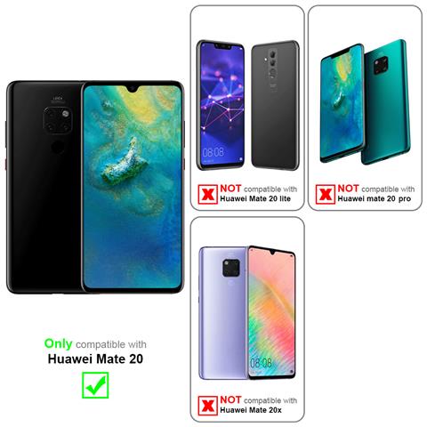 Custodia Compatibile Con Huawei Mate 20 In Blu Fiore - Coperchio Protettivo In Design Floreale Con Chiusura Magnetica, Funzione Stand E Slot Per Carte - Foto 11